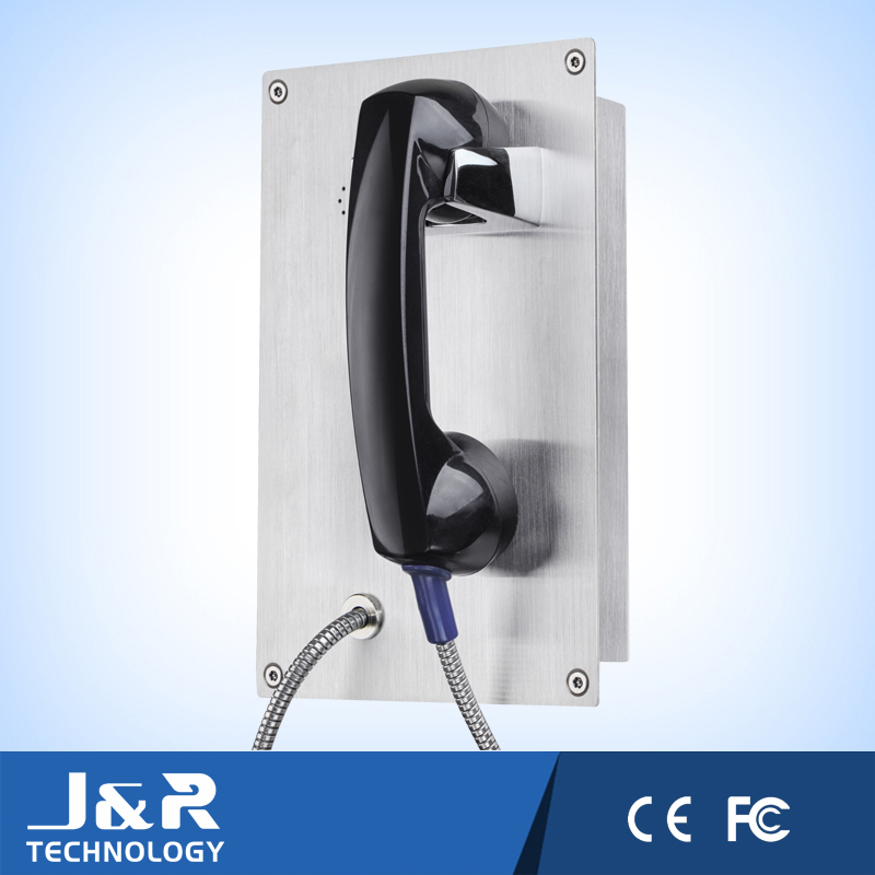 JR208-CB-IW Stainless Steel Anti Vandal Handset Bank Telephone