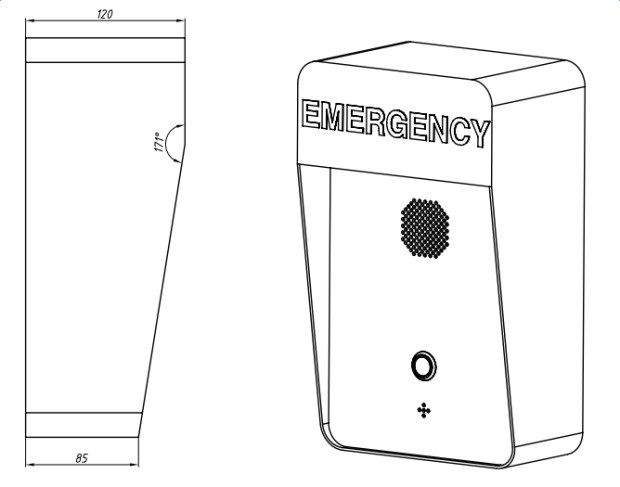 SOS Outdoor Telephone IP66 Emergency Phones 2