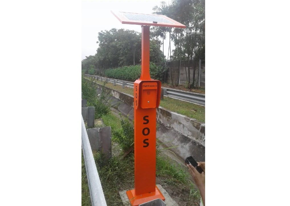 J&R Solar Powered hädaabi telefon paigaldatud suurte teede projekti Malaisias